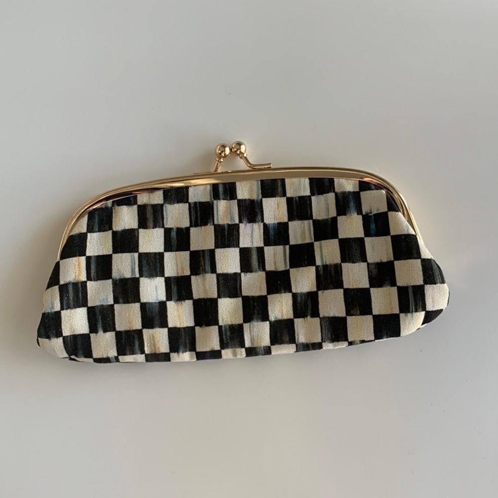 MacKenzie Childs Courtly Check eyeglasses case